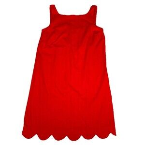 Kate Spade New York x Target Red Scalloped Mini Shift Sleeveless Dress Wms XXS